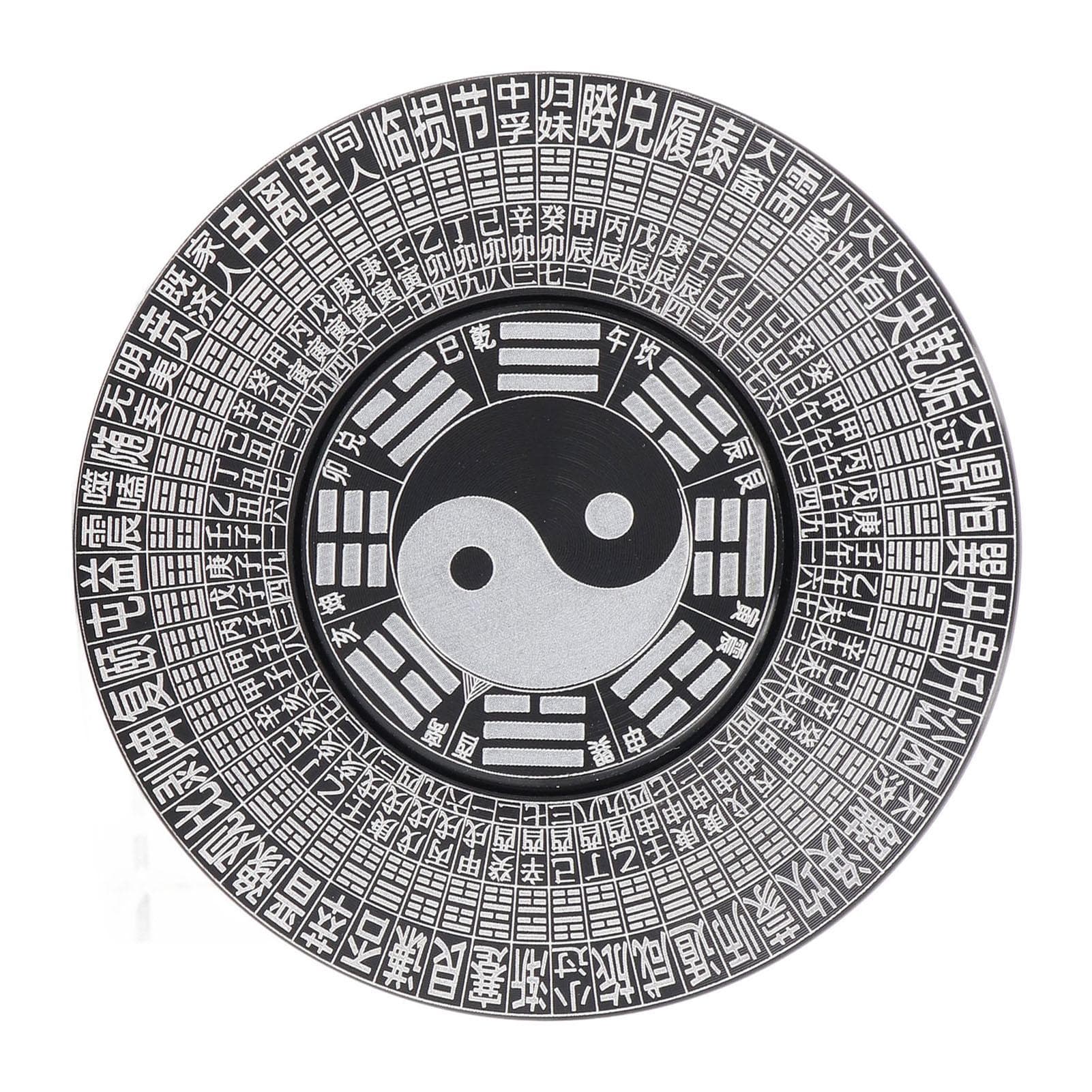 Tai Chi Spinner Metal Compass Stress Relief Decompression Sensory Handheld Quiet Desk Toy 6cm