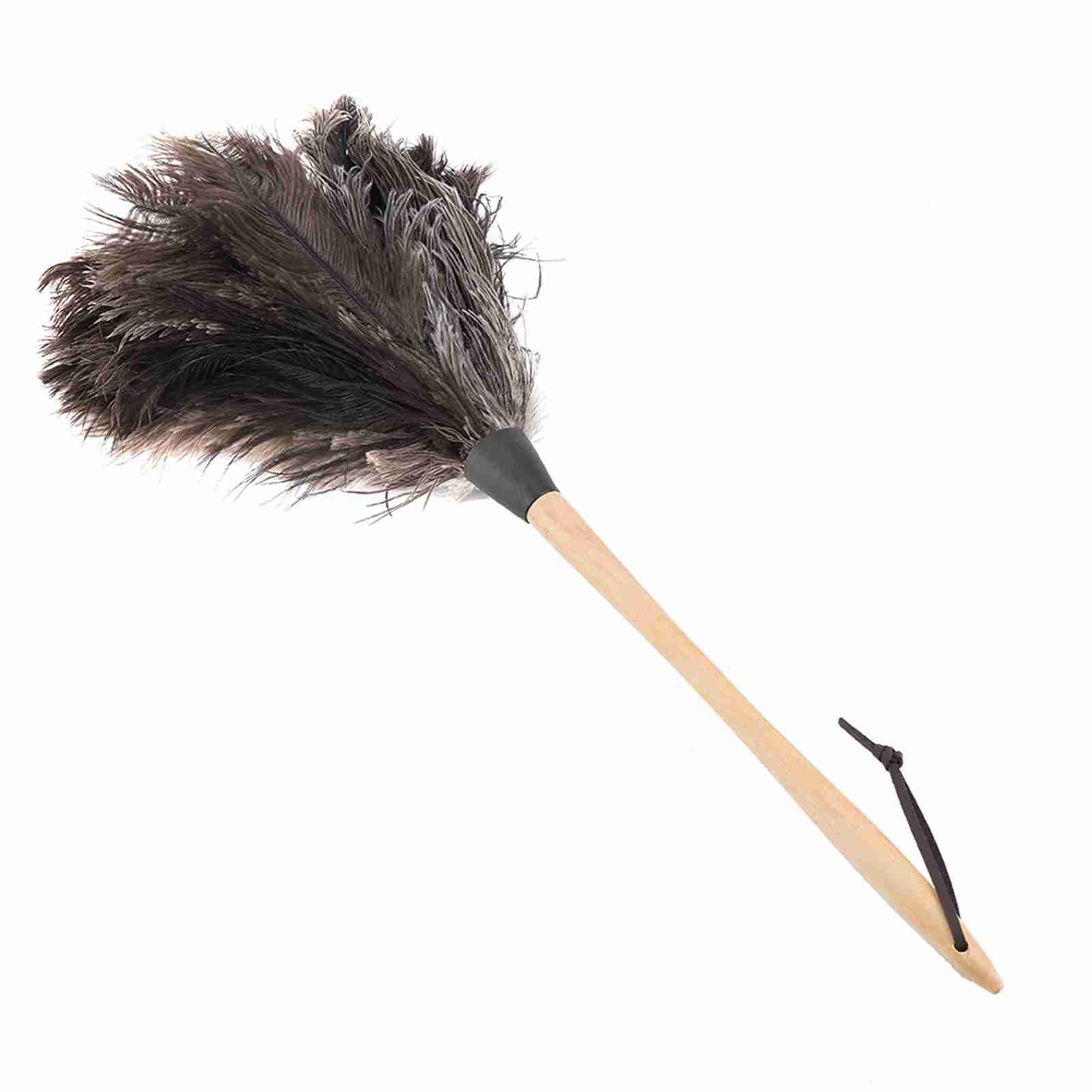 Handmade Washable NOn electrostatic Ostrich Feather Duster with Wooden Handle Household