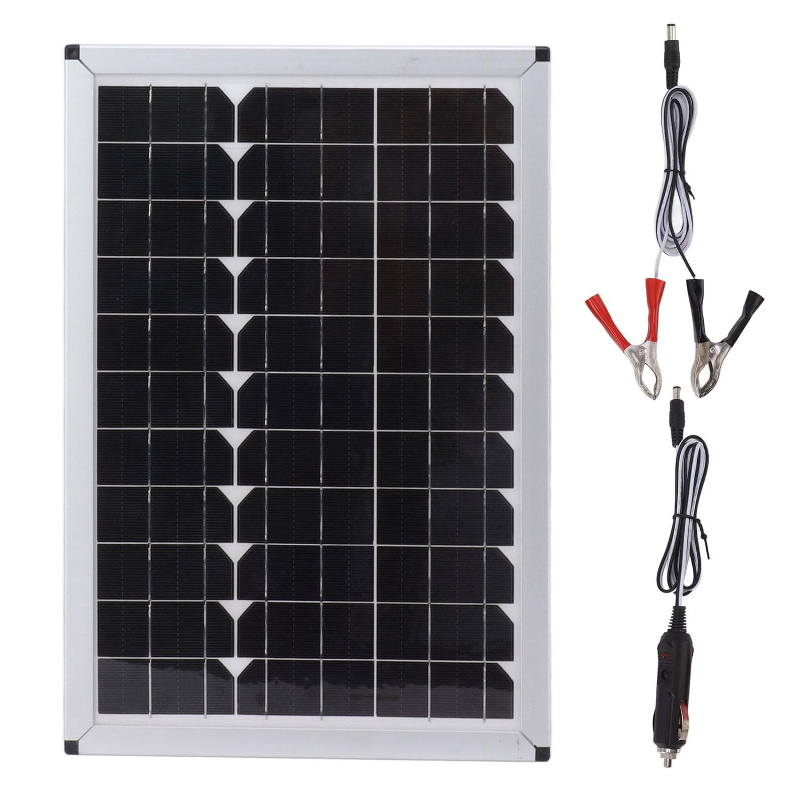 Solar Panel 100W 18V Monocrystalline Silicon 15.7in Long 10.8in Wide Portable Solar Panel Charger