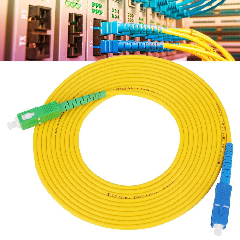 2pcs 3 Meter Sc APCSc UPC Single Mode Optical Fiber Patch Cord Cables Fiber Jumper