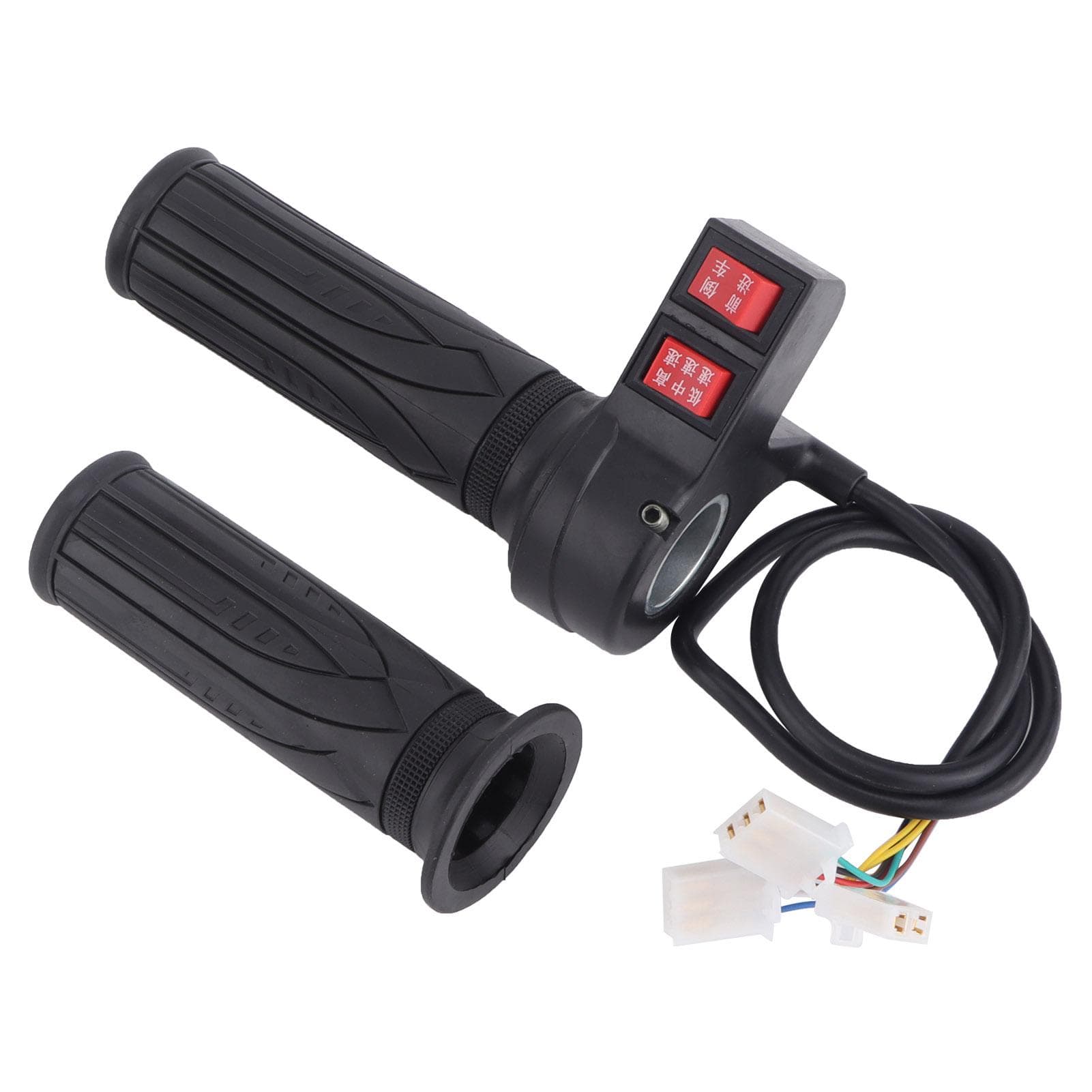 1Pair 3 Speed Control Throttle Hand Grips for Electric Bikes with Forward and Reverse Gear