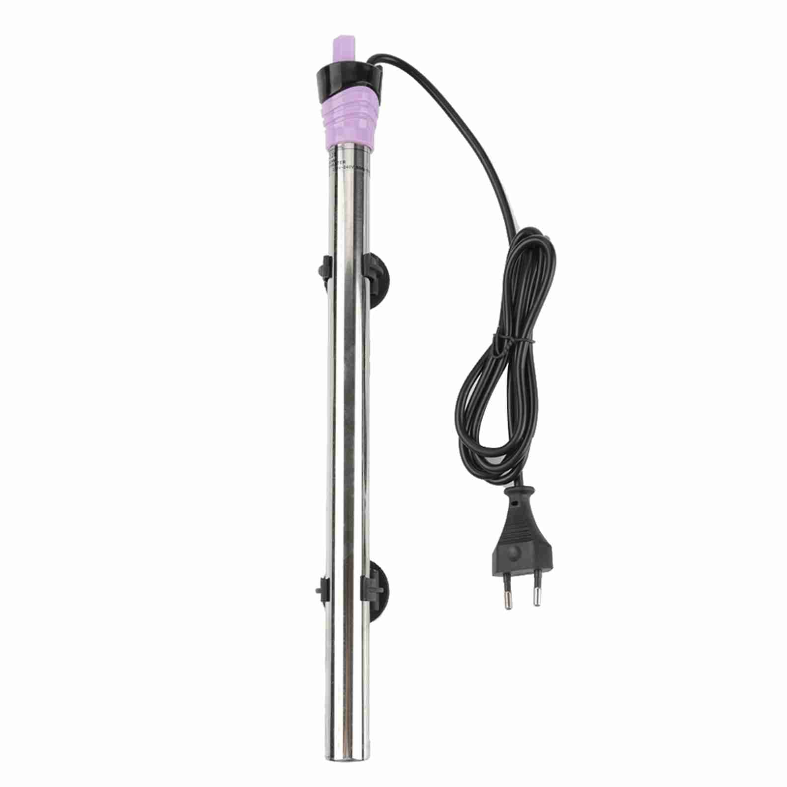 Fish Tank Heating Bar Auto Thermostatic Electric Heater Warmer Explosion Proof  Plug500W White