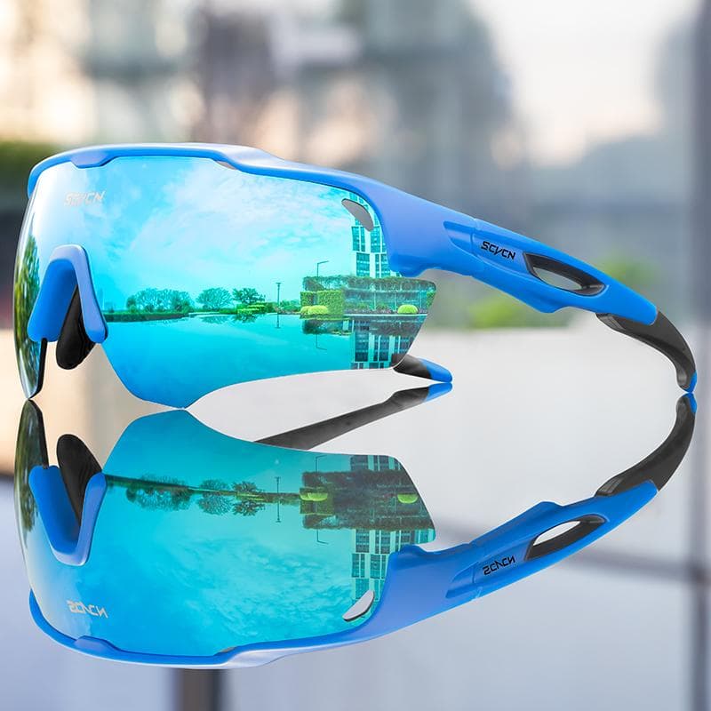 Cycling Glasses UV400 Photochromic MTB Bike Sunglasses for Men Women Outdoor Sports Cycling Eyewear 1LENS