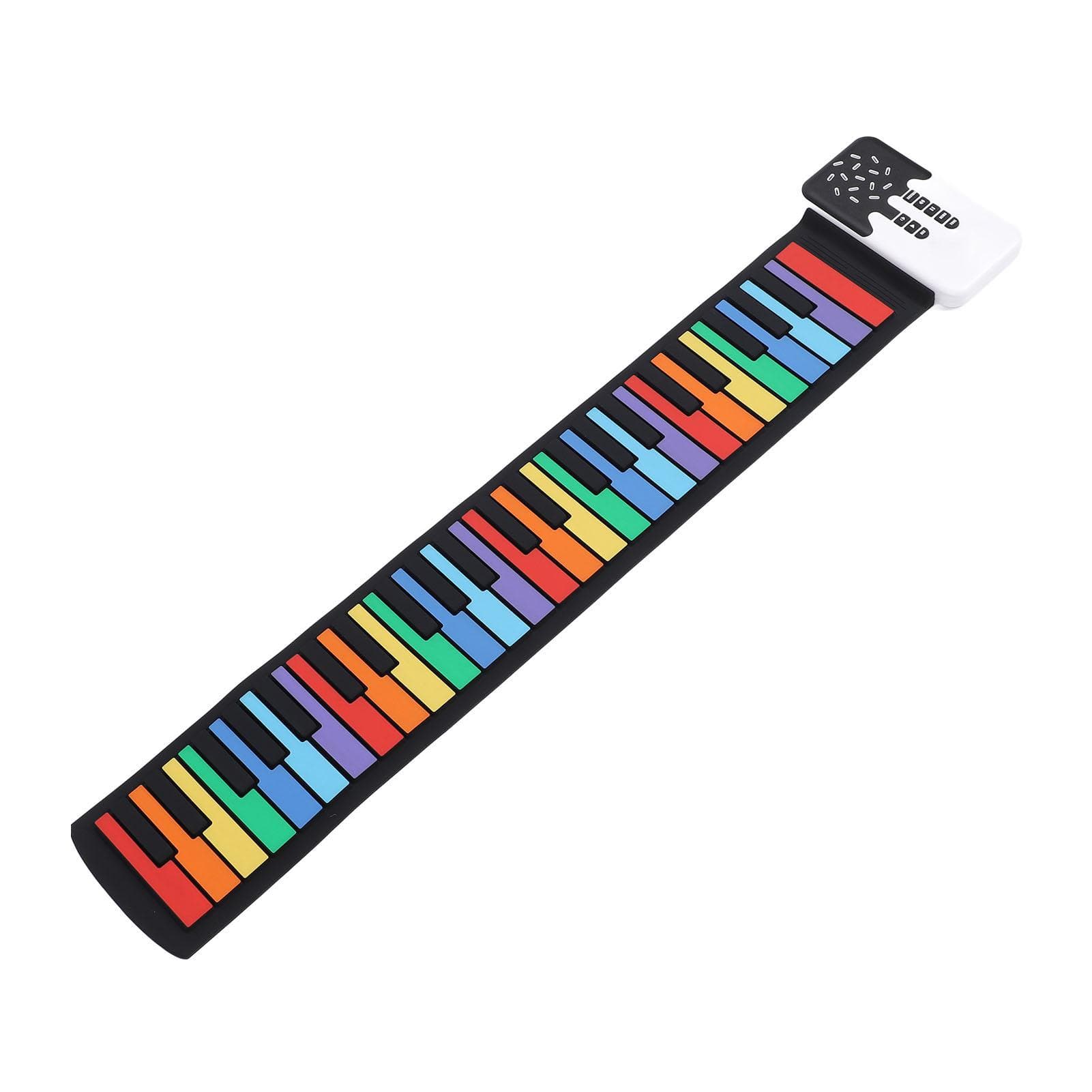 49 Keys Portable Piano Silicone Foldable Hand Rolled Colorful Keyboard Piano Pad Built in Speaker