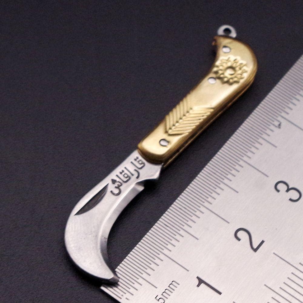 Steel School Office Supplies Paper Knife Skin-Peeler Keychain Multifunction Mini Folding Knife 8