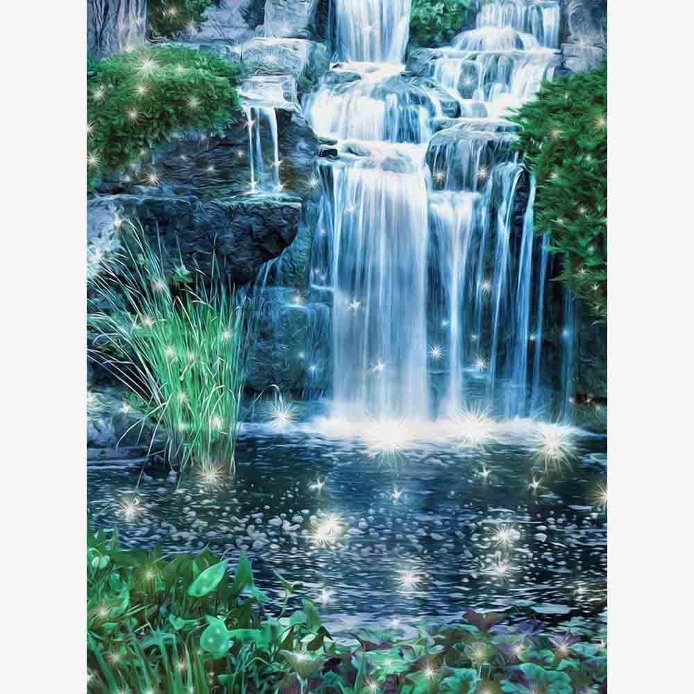 Diamond Embroidery Scenery Diamond Painting Waterfall Cross Stitch Diamond Picture of Rhinestones 20X30CM