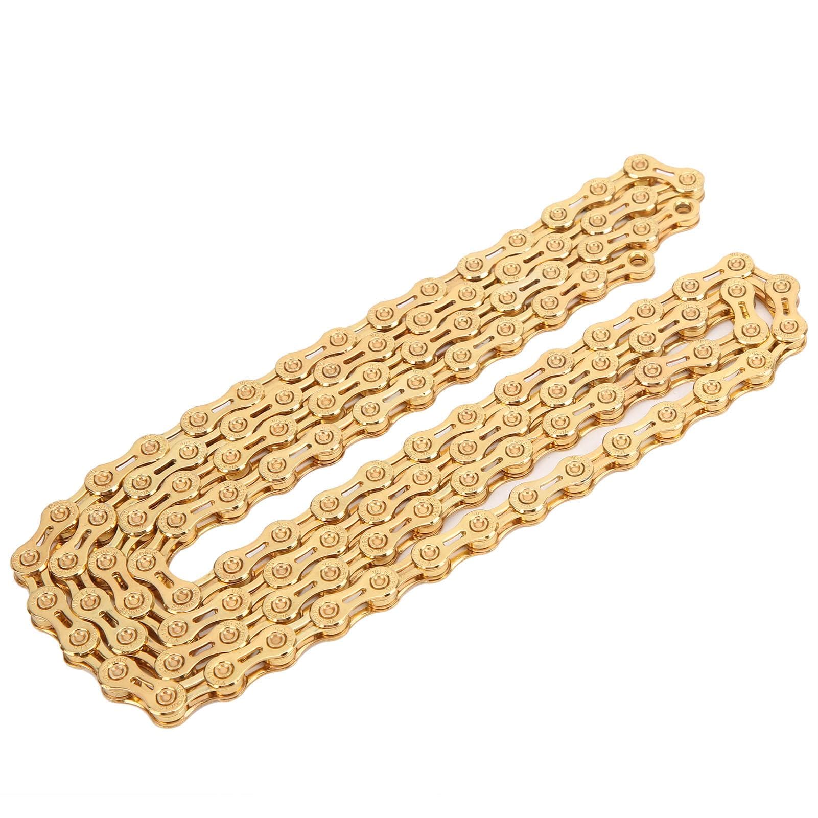 VG Sports Mountain Bike 11 Speed Chain 116 Links 12inx11128in Bicycle Chain Gold