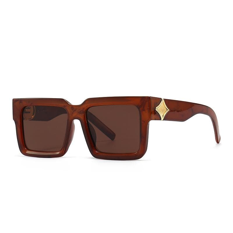 9292 Export Popular Sunglasses for Men European American Street Photography Square Frame Trendy