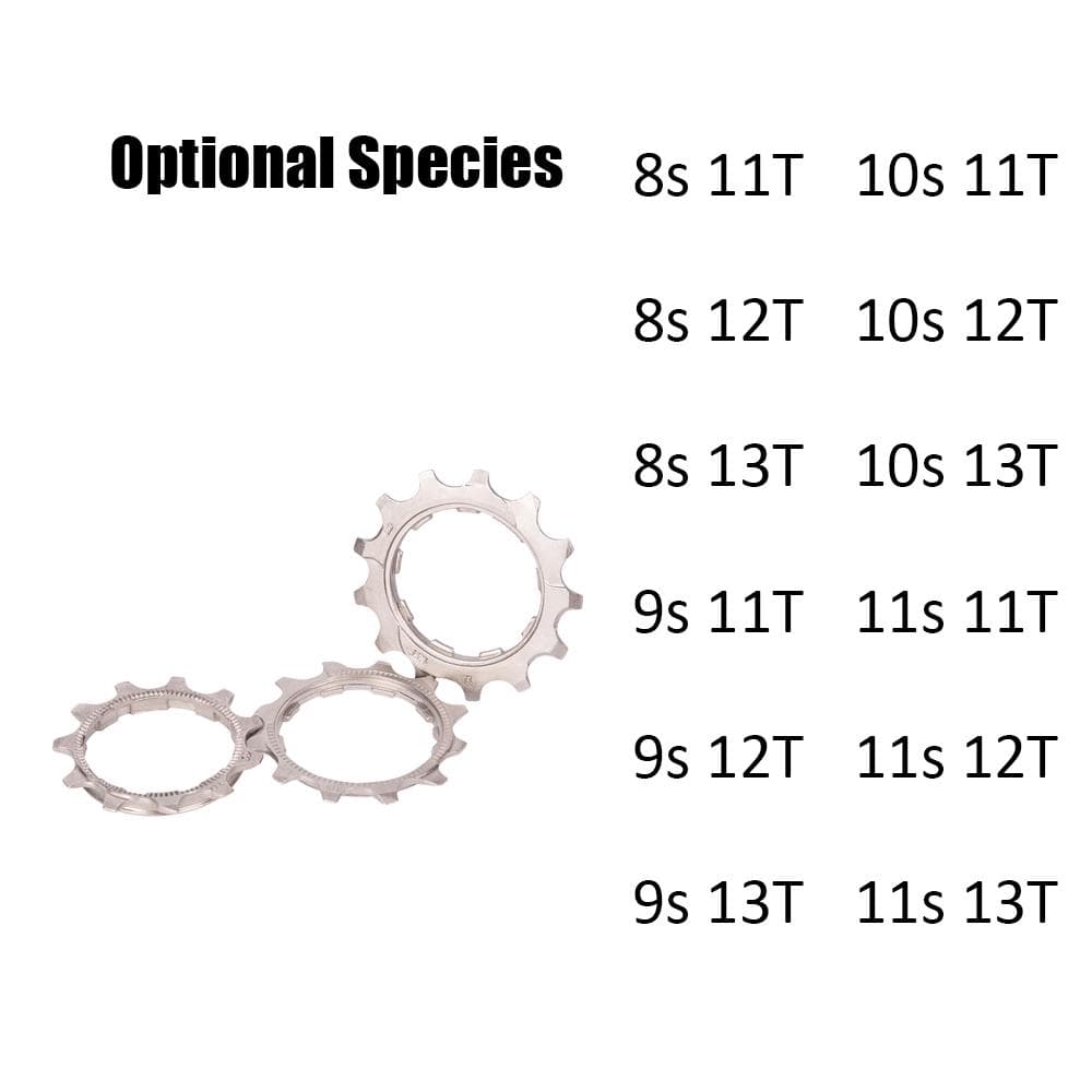 8/9/10/11 Speed 11T/12T/13T Freewheel Flywheel Pinion for Bicycle Bike MTB Cassette Cog in 10s11T