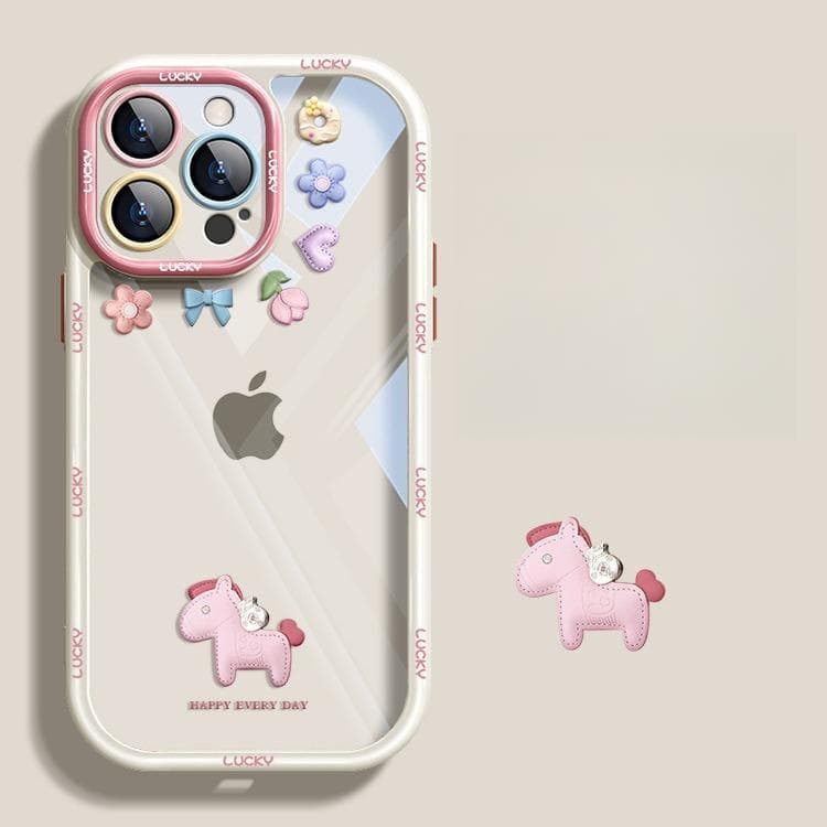 Applicable To Apple 15 Mobile Phone Case IPhone 14pro Get Rich Immediately 13 Simple Creative 12/11 Transparent Silicone Women iPhone SE (2nd Generation)