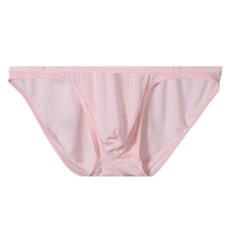 Thin Modal Refreshing Briefs Sports Breathable Sexy Comfortable Briefs Men's Hip Pants Men L pink