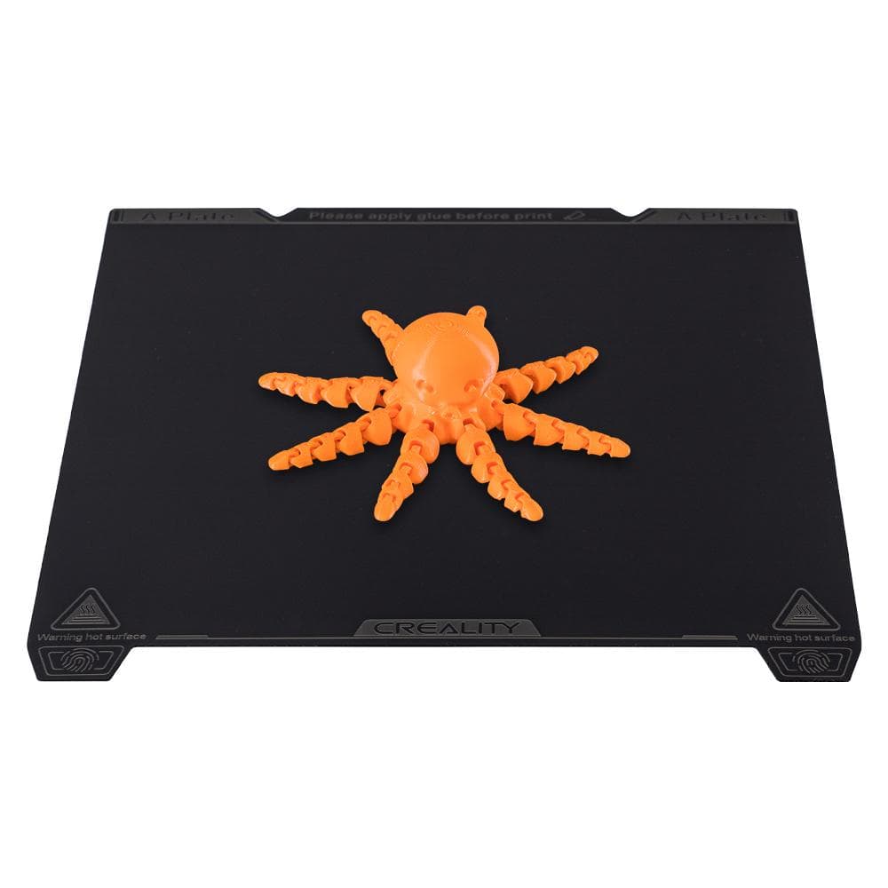 Creality K1 Max PEI Smooth Build Plate 315x310mm-Without Soft Magnetic Mat Easy Model Removal black