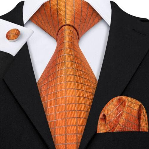 Hi-Tie Mens Silk Necktie Set Striped Paisley Solid Tie Pocket Square Cufflinks N-3504