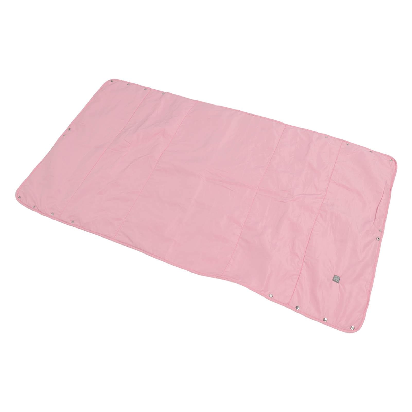 Electric Heated Blanket 3 Heating Levels Wearable Heated Blanket Washable Reusable Foldable Cotton pink