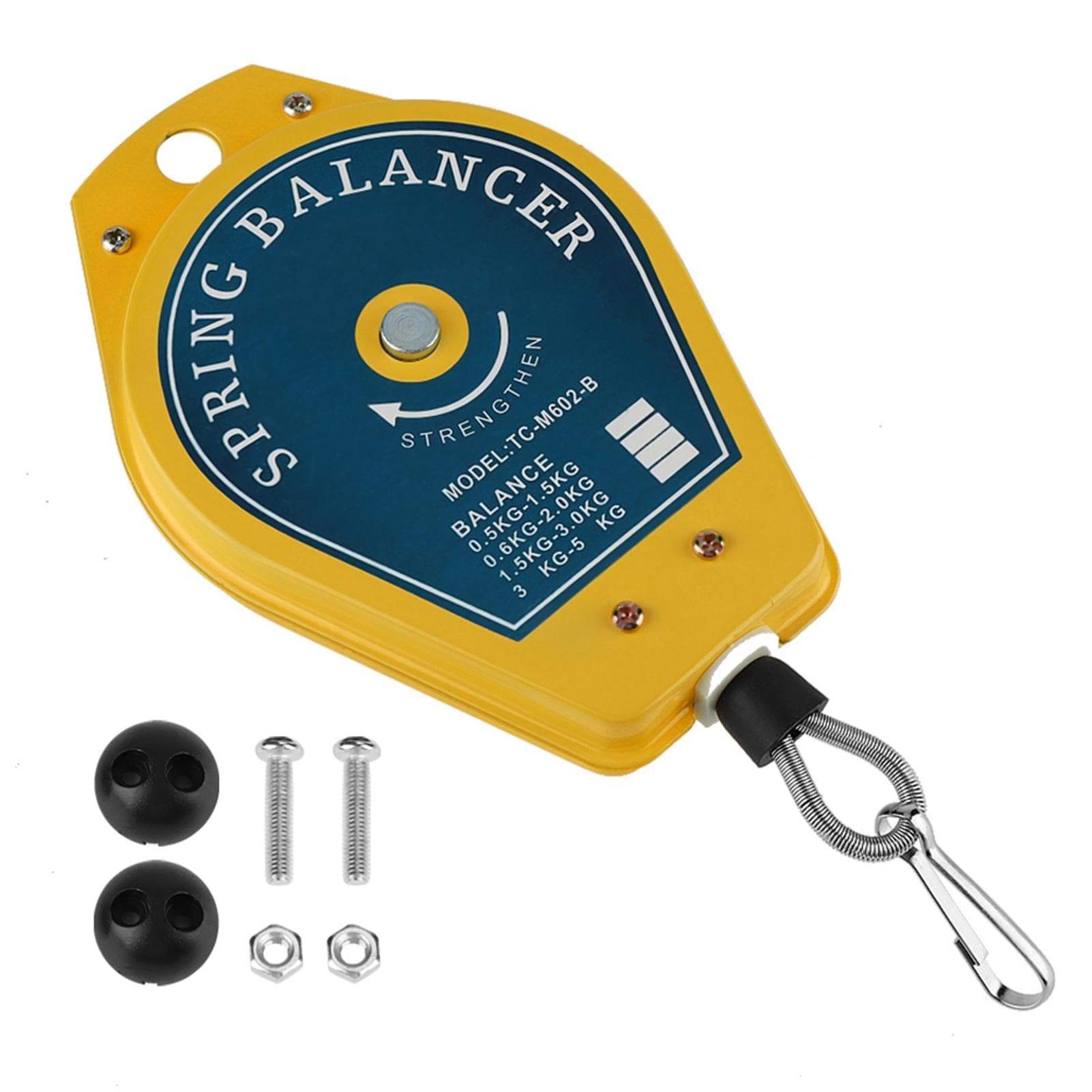 Retractable Spring Balancer Tool Fixture Holder Hanging with Fittings Accessory