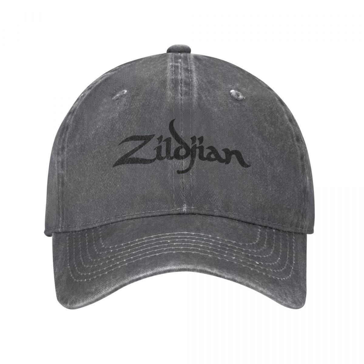 Zildjian Trucker Hats Accessories Retro Distressed Denim Snapback Cap For Unisex Style Adjustable One Size
