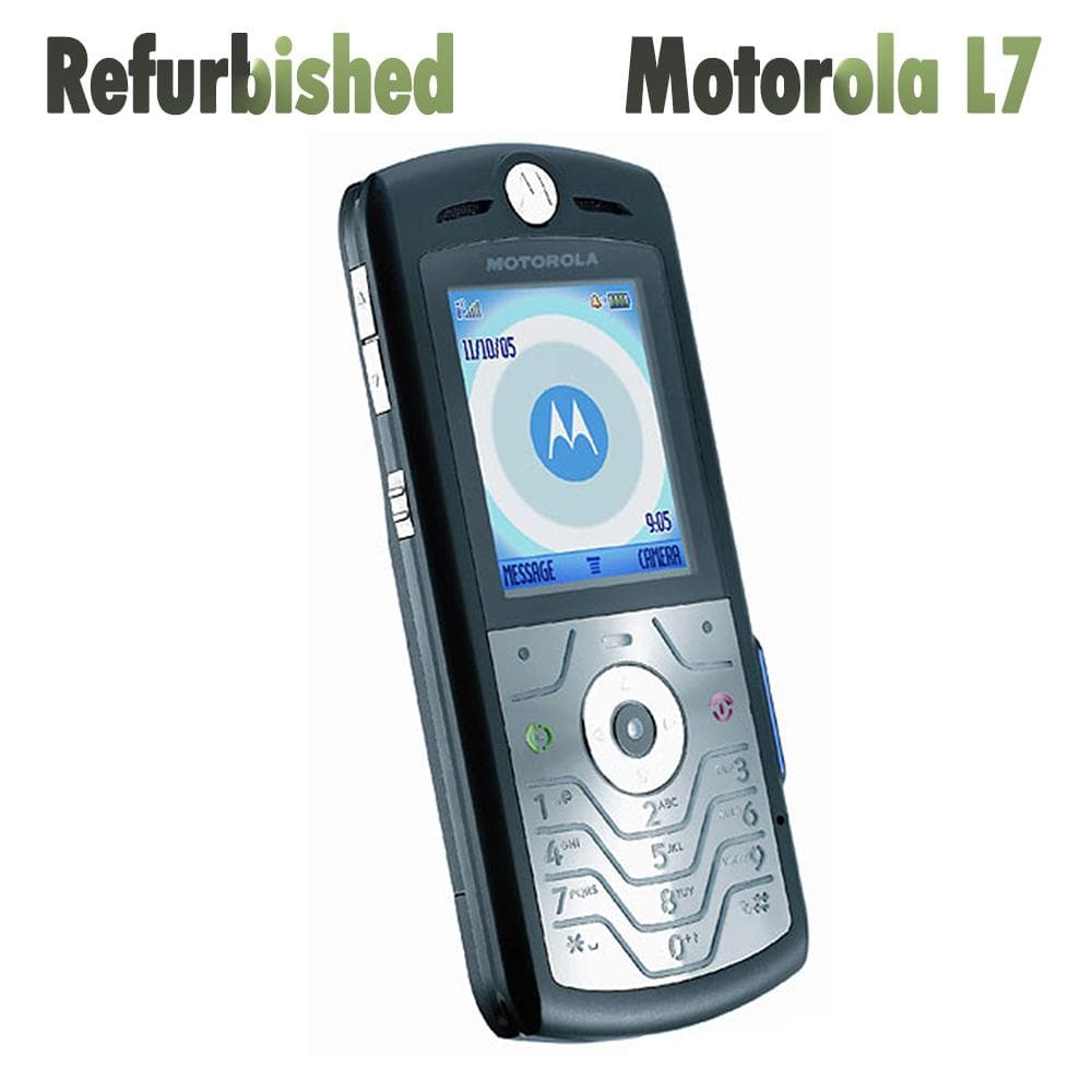 Refurbished Original Motorola SLVR L7 SLVR V8 1.9  0.3MP Mobile Phone With 1 SIM simple set black