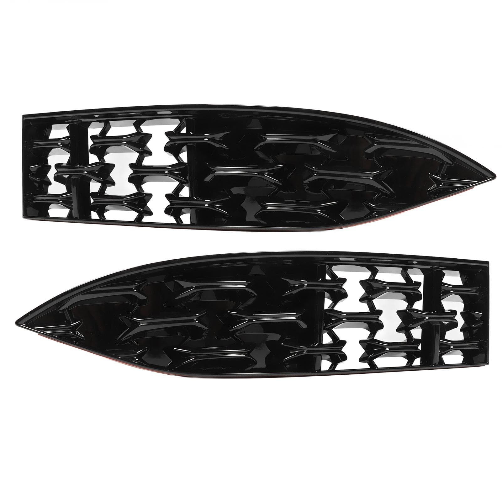 2PCs Front Grille Guard Glossy Black Front Grill Mesh Inserts Trims Replacement for Mazda CX?5