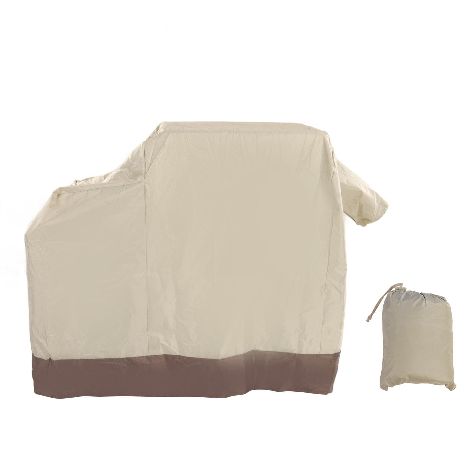 Grill Cover 420D Silver Coated Oxford Cloth Barbecue Cover Waterproof Dustproof Outdoor BBQ Grill