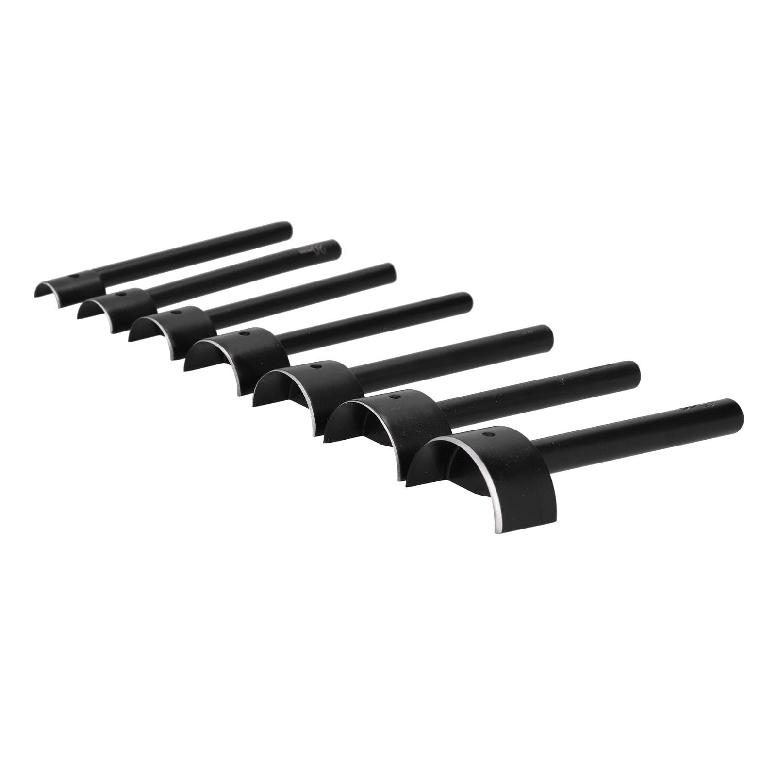 7pcs Leather Punch Semicircular Shape Incisive Edges Practical Cutters for Beautifying Belt Ends