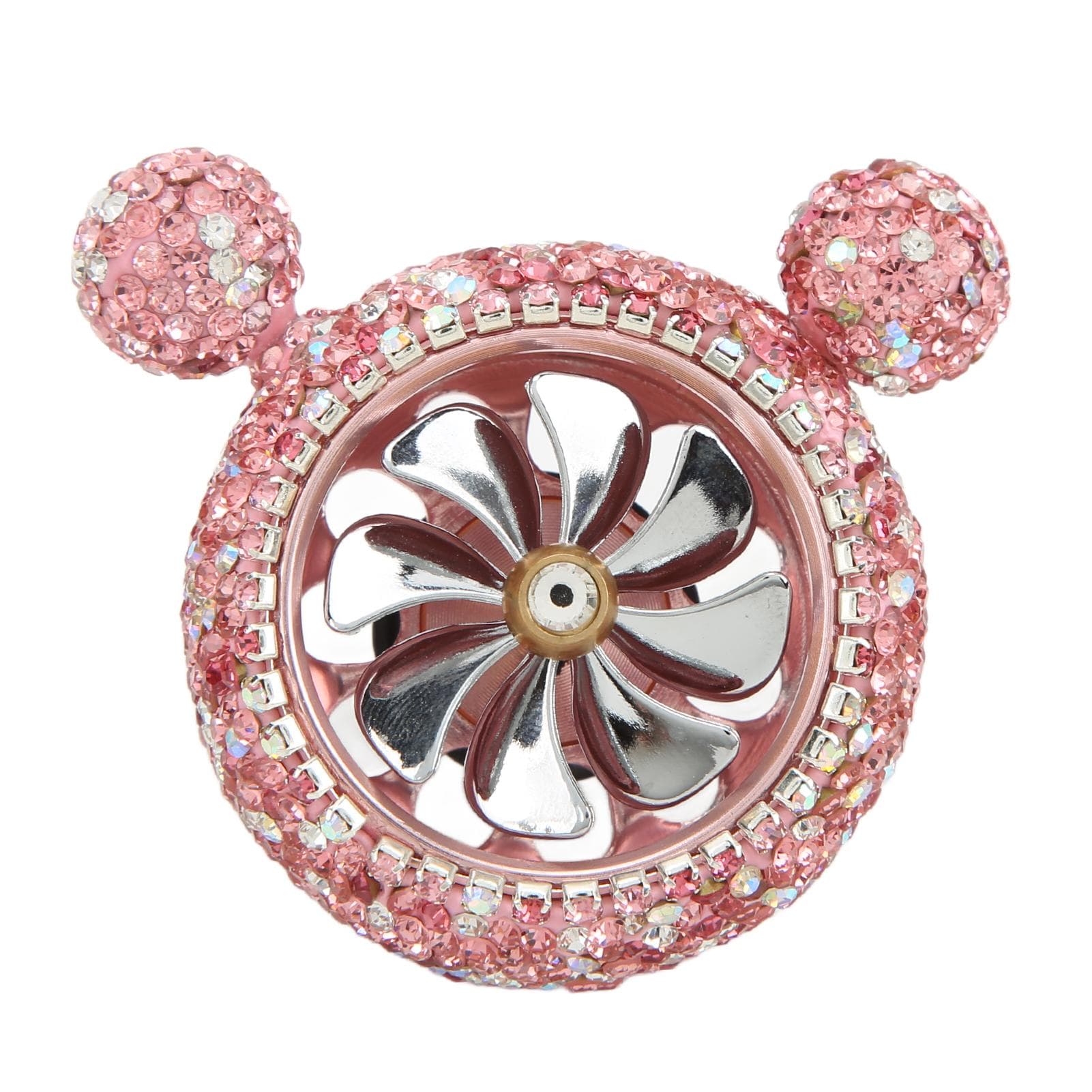 Car Air Vent Fragrance Decoration Sparkly Rhinestones Cute Shape Interior Car DecorationPink pink