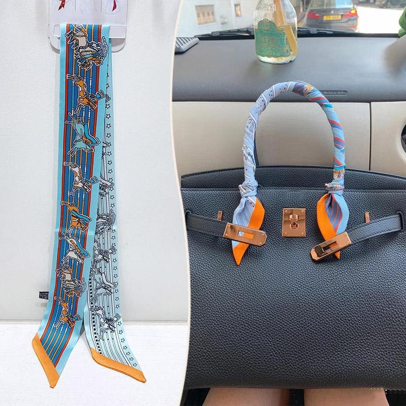 2024 Hot-Selling Imitation Silk Bag Handle Scarf Ribbon Hc14