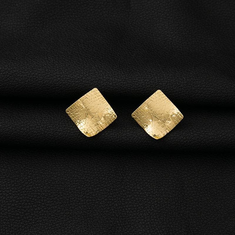Women's High-Grade European & American Geometric Earrings: Irregular Circles, Retro Metal Leaves, Butterflies, and Squares.
