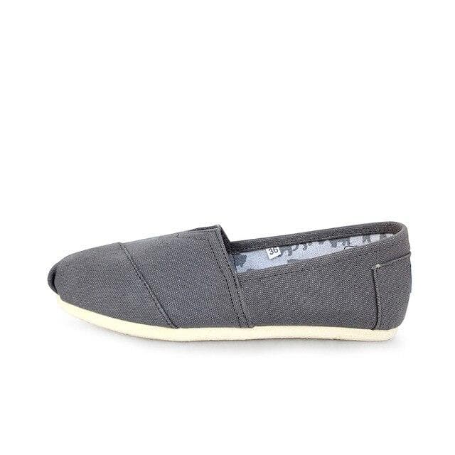 Unisex Classic Comfortable Canvas Shoes Spring and Summer High Quality Casual Breathable Flat Shoes Men's Canvas Shoes 36 dark grey