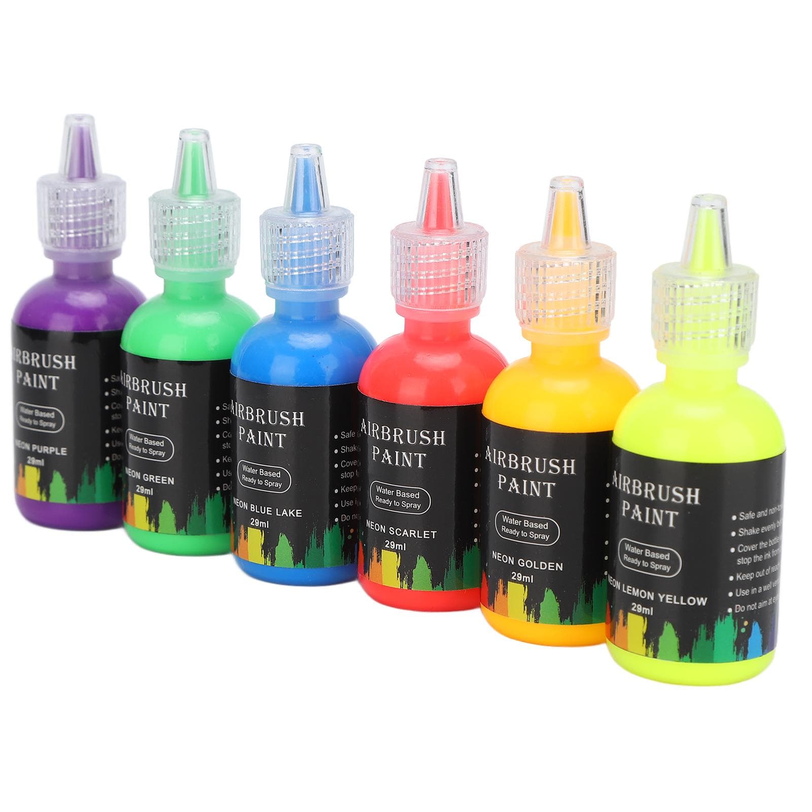 6 Colors Liquid Pigment Set Paint Ink Coloring Dye Supplies for DIY Crafts Art Making Car