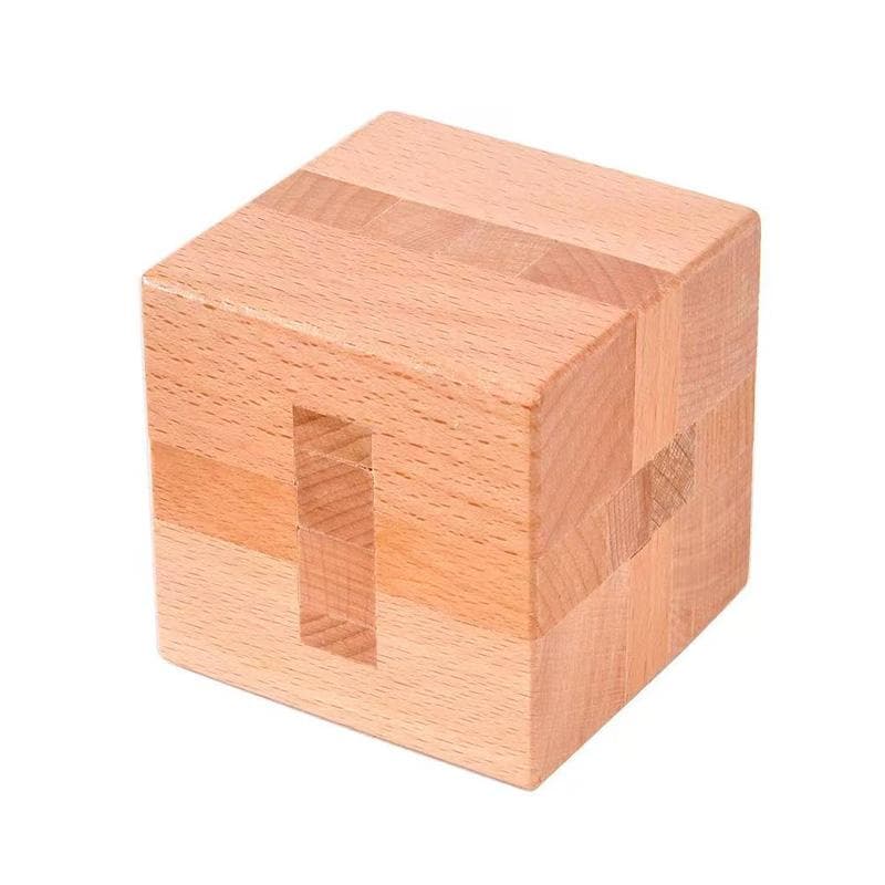 Luban Lock Puzzle Unlock Interlocking Wooden Brain Teaser for Adults Kids Logic Cube IQ Challenge Mind Game Education Gift