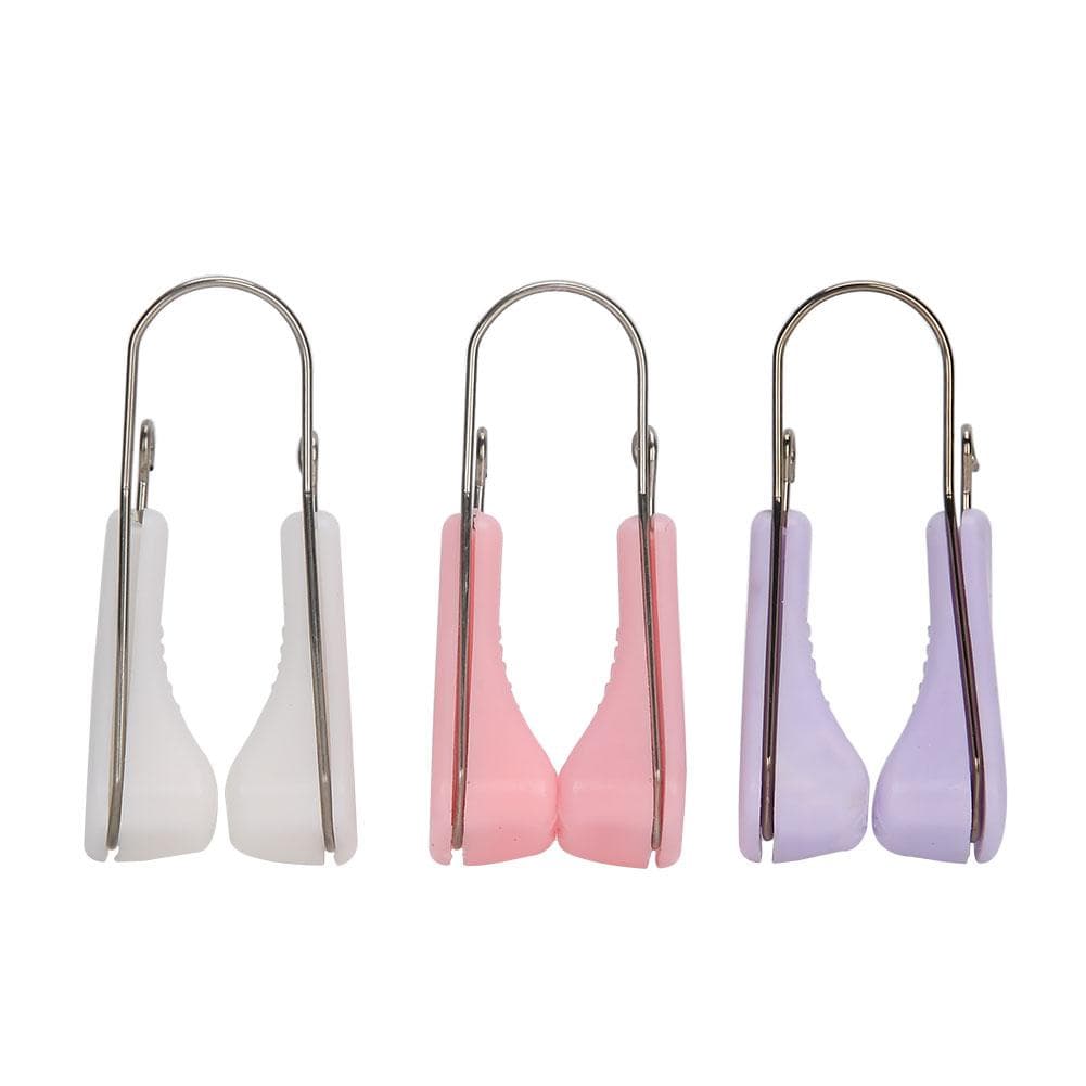 Silicone Nose Up Lifting Clips Portable Nose Bridge Shaping Beauty Clip (PinkPurpleWhite)