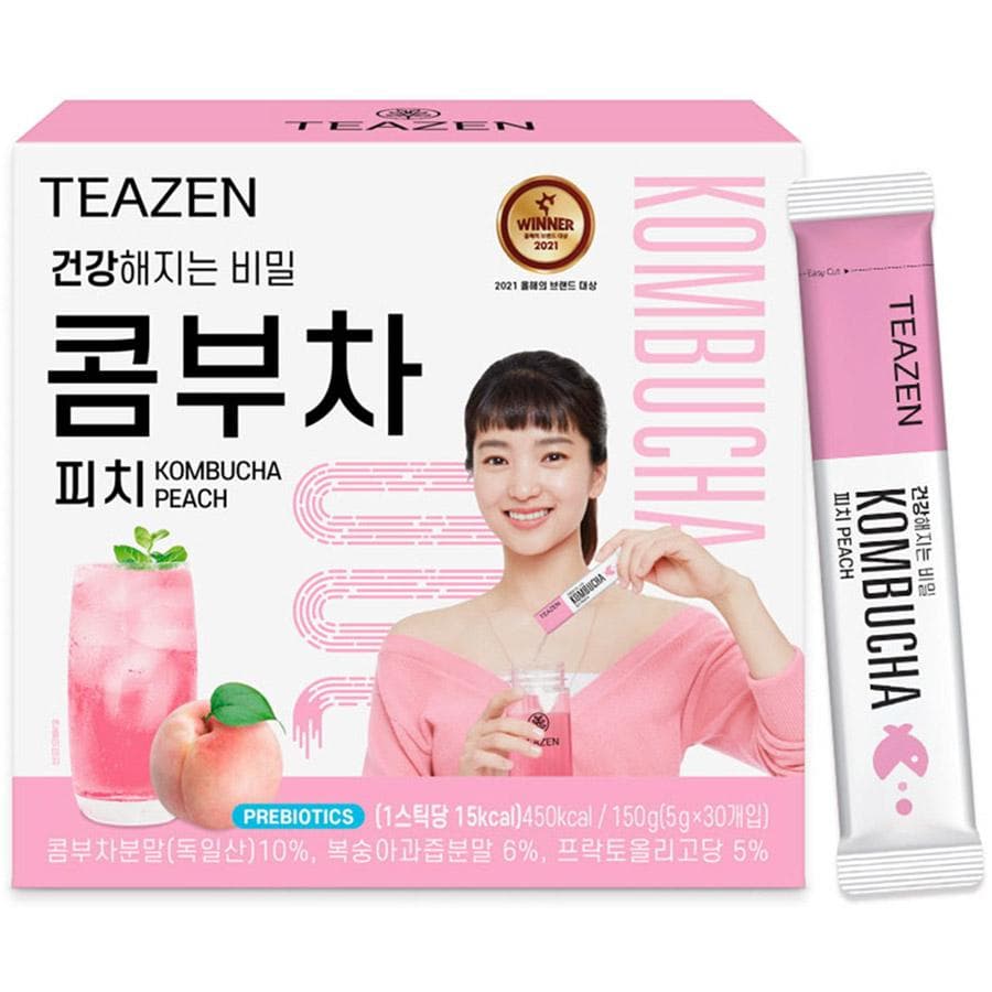 [Teazen] Teazen Kombucha Peach Flavor 30 sticks