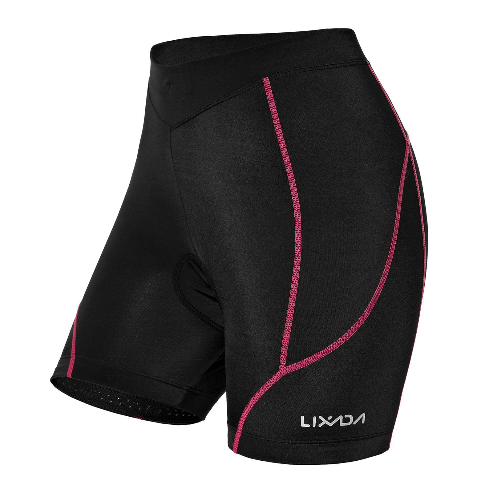Lixada Women Bike Padded Shorts Cycling 3D Padded Underwear Bicycle Padding Riding Shorts Biking XL Rose