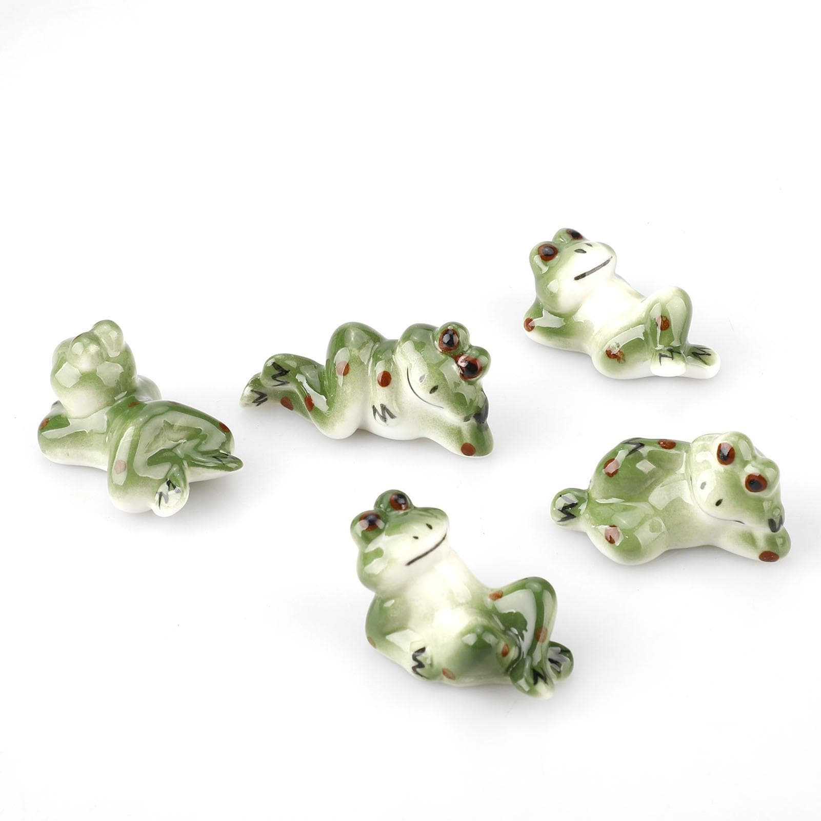 Ceramic Cute Kitten Chopsticks Holder Ceramic Painted Kitten Frog Ornament Chopsticks Holder