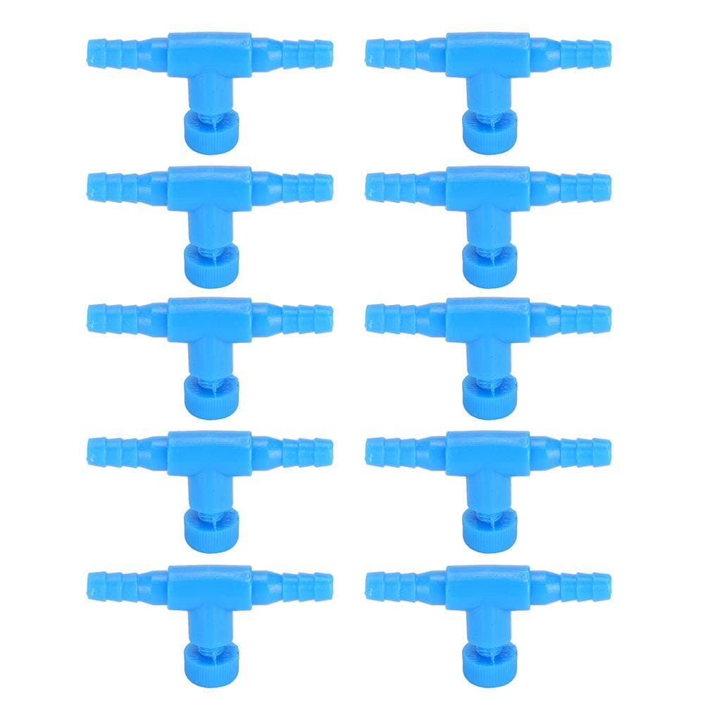 10pcs Fish Tank Tee Connector 3 Way Pump Airline Tube Air Volume Adjust Control Valve for 0.2in Hose