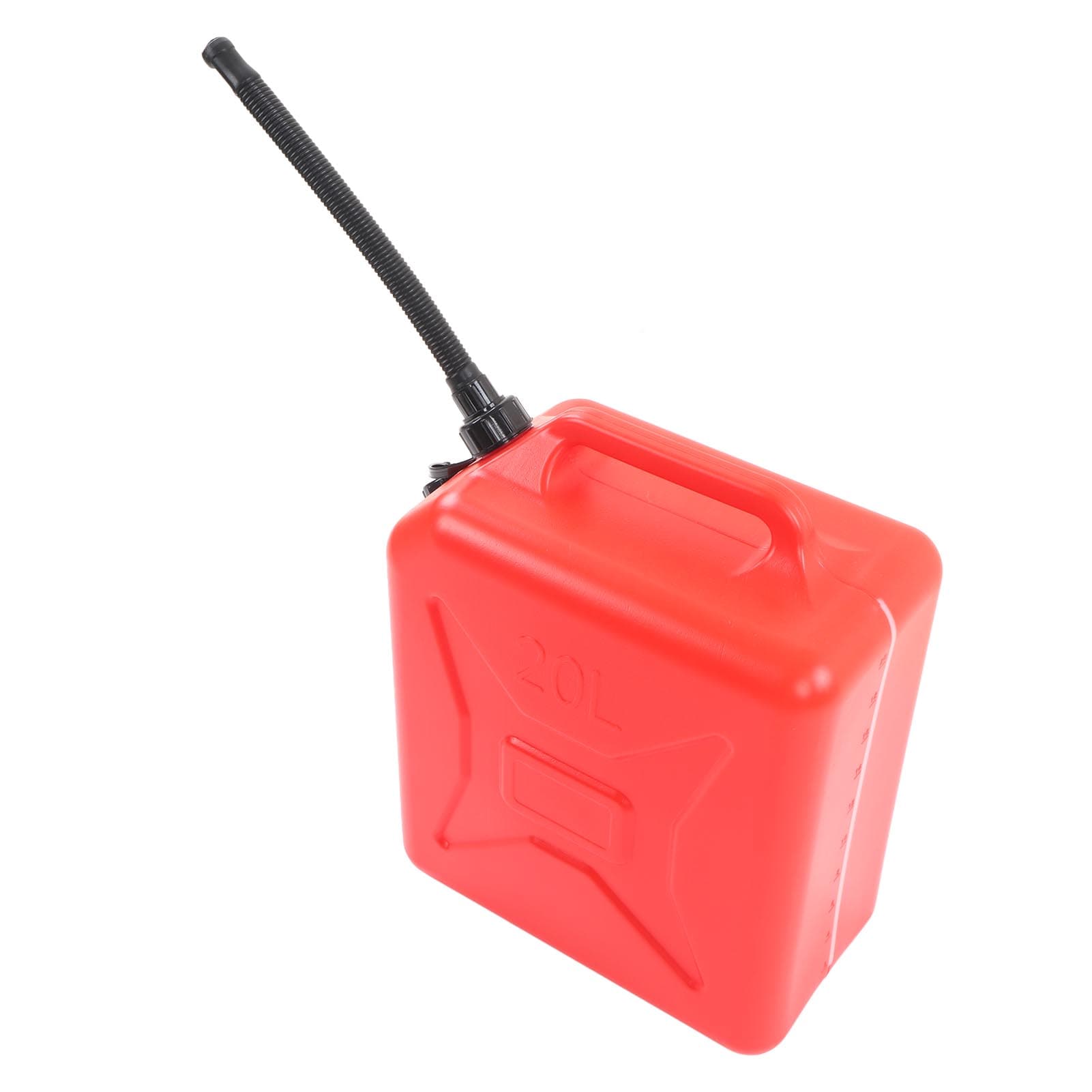 Gas Can 5.2 Gallon 20L Jerry Can Fuel Container High Strength Flame Retardant HDPE with Scale Non