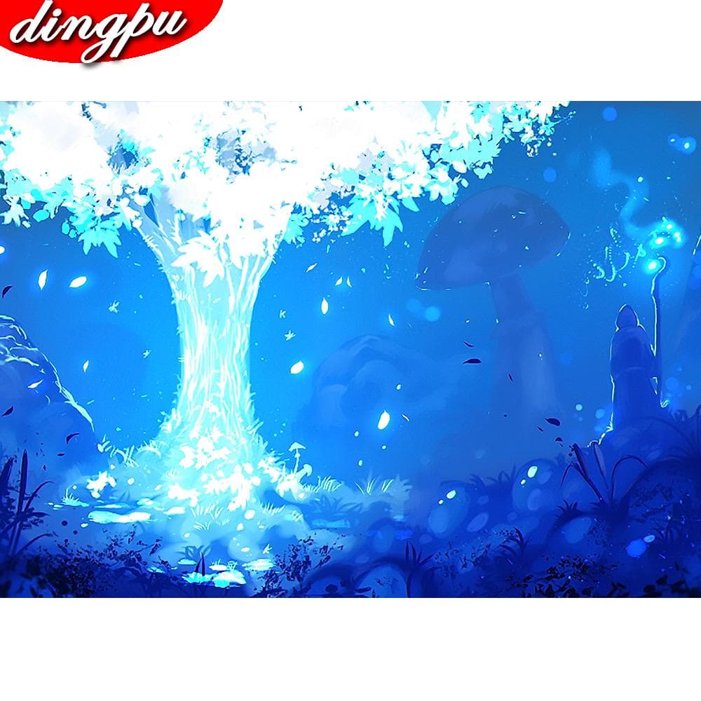 5D Diamond Painting Landscape Full Drill Embroidery Waterfall Home Decoration Mosaic Handmade Gift 20X30CM