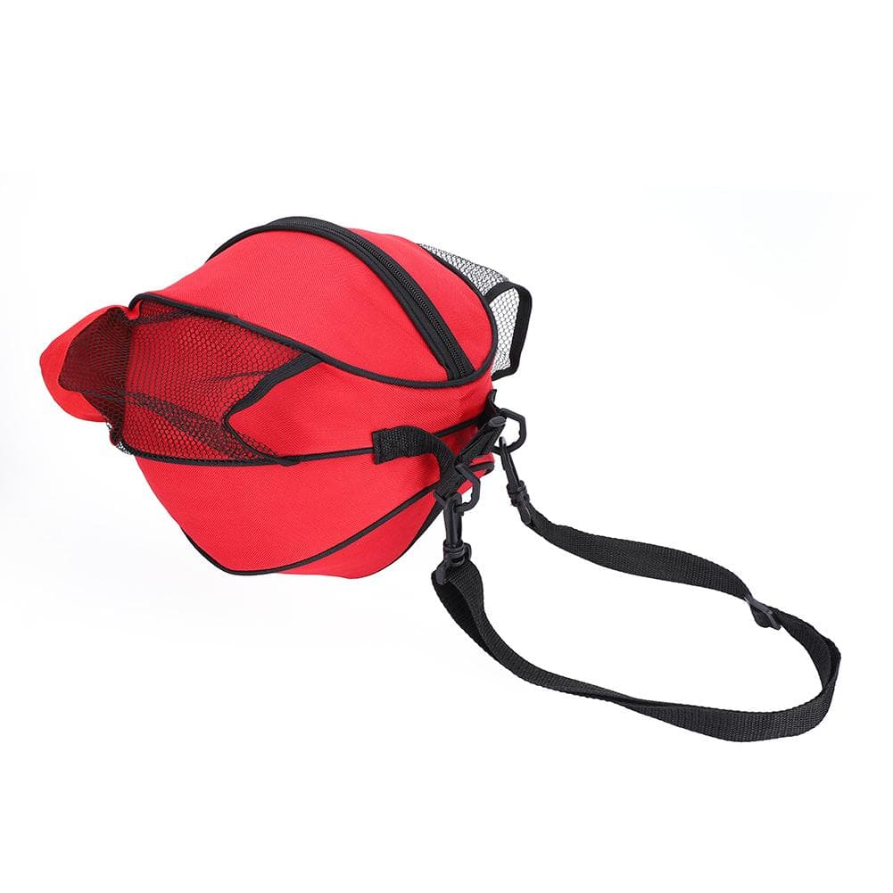 Portable Sports Basketball Football Soccer Ball Storage Ball Single Shoulder Strap (Green)