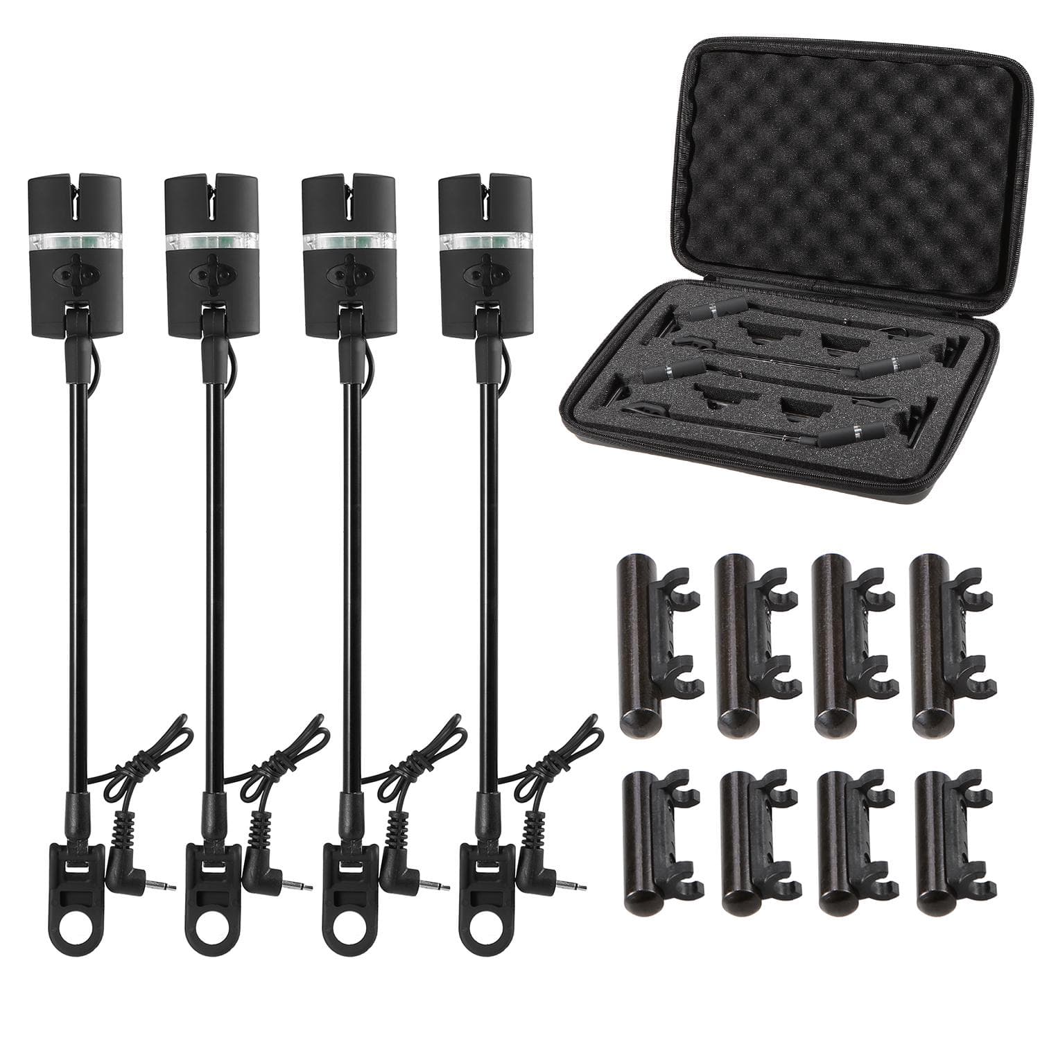 Lixada Fishing Swinger Set Carp Fishing Bite Indicator Swinger Digital Fishing Alarm LED Bite Swingers Set