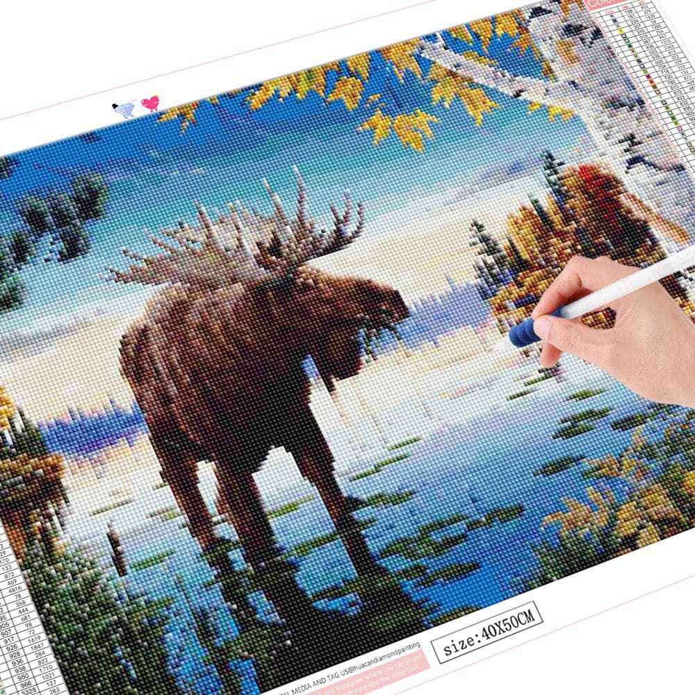 5D Diamond Painting Full Round Animal Embroidery Rhinoceros Mosaic New Arrival 20X30CM
