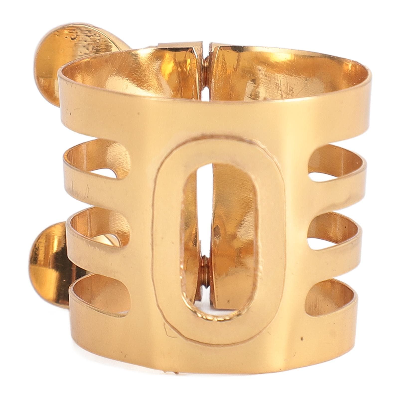 Tenor Saxophone Ligature Metal Double Screw Versatile Carving Accessory Brass Tenor Saxophone