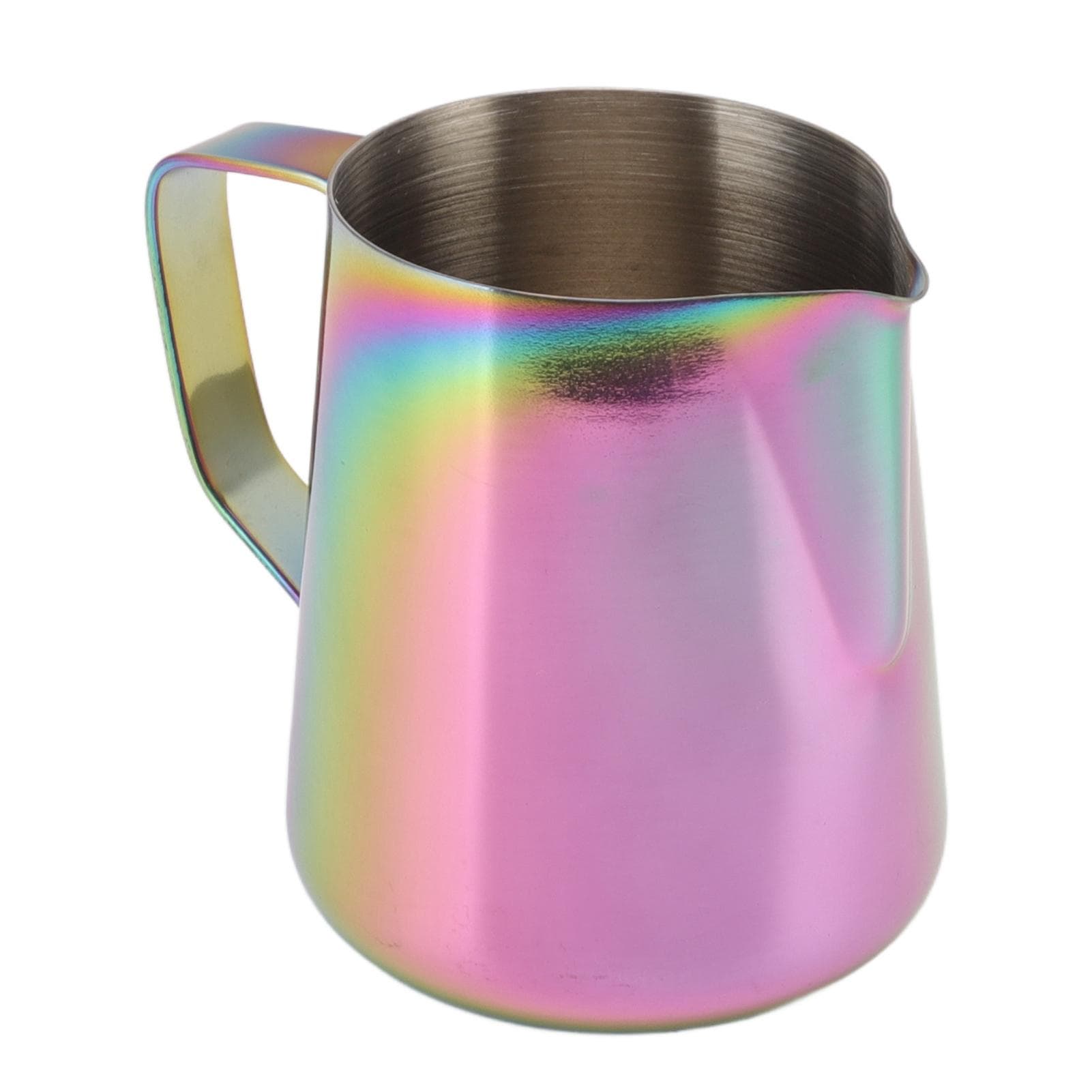 Milk Frothing Pitcher Stainless Steel Milk Jug Coffee Frothing Pitcher for Milk Tea Shop Cafe 350ML 550ML Seven Color