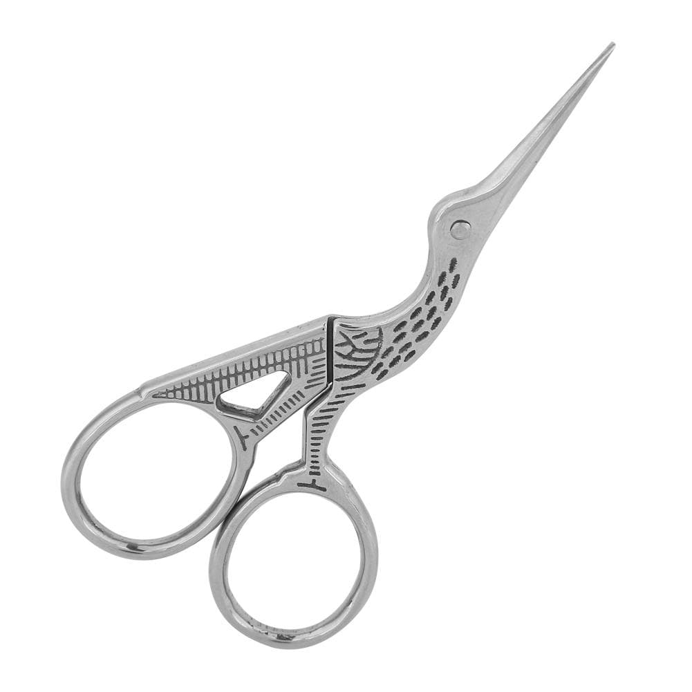 Household Retro Stainless Steel Eyebrow Crane Tailor Golden Sliver Scissors(L sliver)