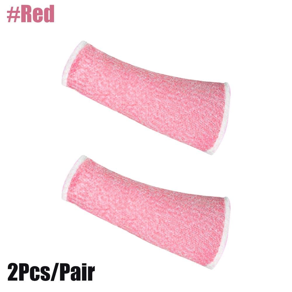 Arm Protection Sleeves, Cut Resistant Sleeves Level 5 Protection, Slash Resistant Anti Abrasion Safety Arm Guards S pink