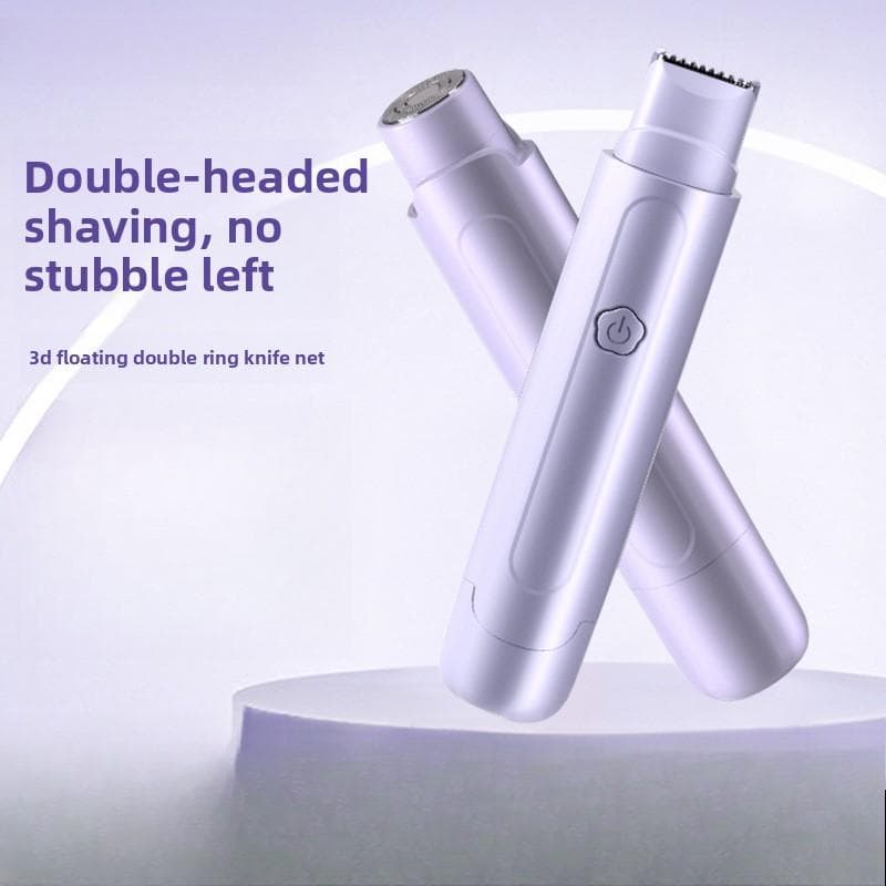 Double Head Shaving Instrument Special Private Parts Shaving Knife Whole Body Suitable for Women's Electric Shaver Pubic Hair