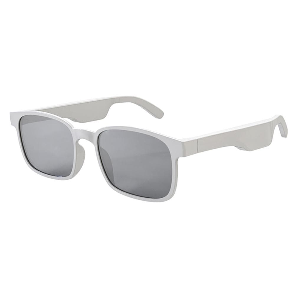 Smart Wireless BT5.0 Headset Music Glasses Outdoor Sports Headphone Stable Pairing Built-in Speaker white