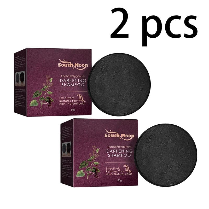 He Shou Wu Shampoo Soap Brighten Hair Restore Natural Hair Color Black Hair Strengthen Nourish Hair Root Conditioner