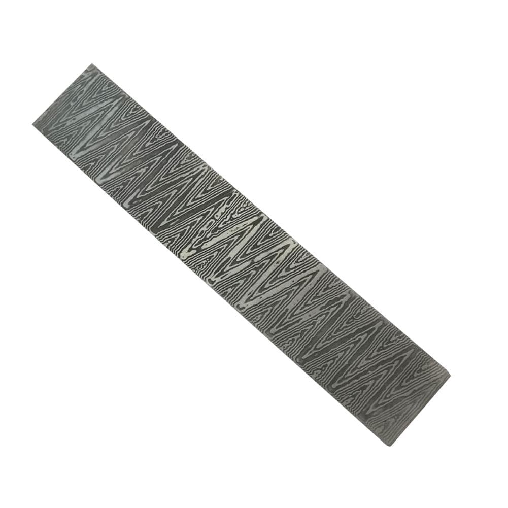 Damascus Steel Billet Patterned Steel Cutter Making Bar Embryo Forging Materials Quenched Smoothed Lightnings pattern