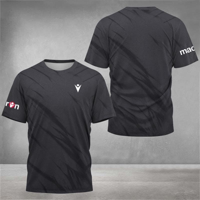 2025 New Stripe Printed Tennis Sports T-Shirt Men's Lightweight Sportswear Basketball Short Sleeve 5XL