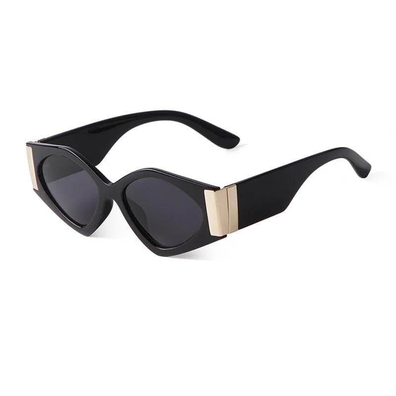 Retro Leopard Oversized Cat Eye Sunglasses Women Men Luxury Designer Vintage Big Frame UV400 S2205J as picture